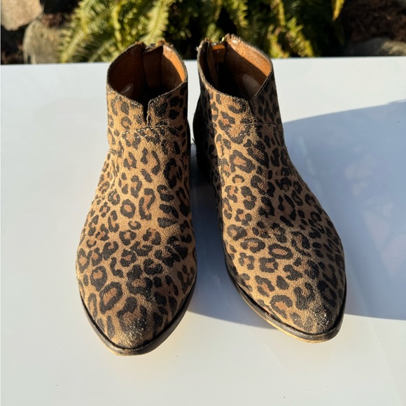 Aldo suede leopard booties with zipper, women’s 6.5 - Picture 9 of 9